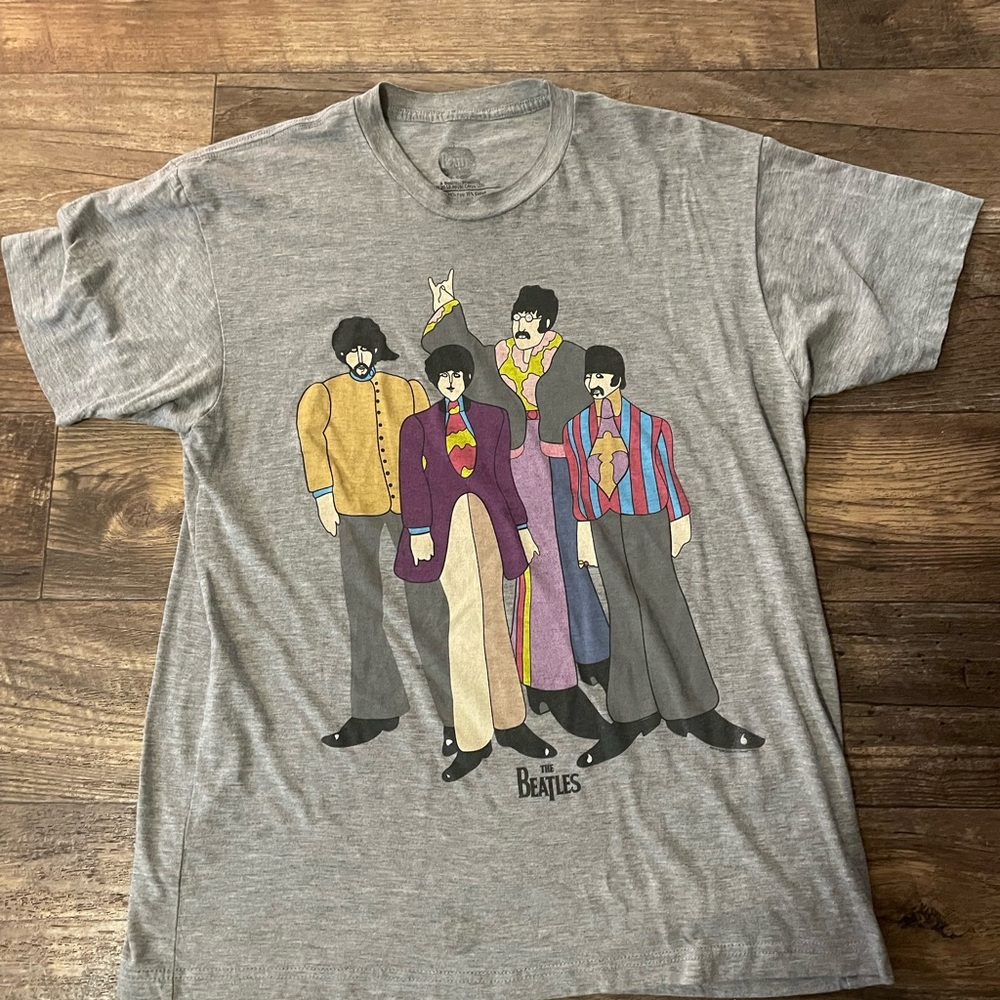 The Beatles Gray Short Sleeve Tee